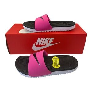Nike Kawa‎ Kid’s Girl Slide Slip-On Sandals Pool Beach Summer Casual, Size 1